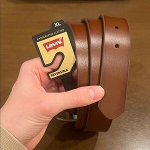 Levi's Brown Leather Reversible Belt